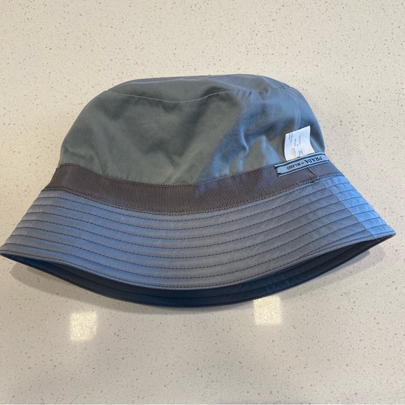 $695 EUC Prada Re-Nylon Bucket Hat Cornflower Blue Size M - Picture 10 of 14